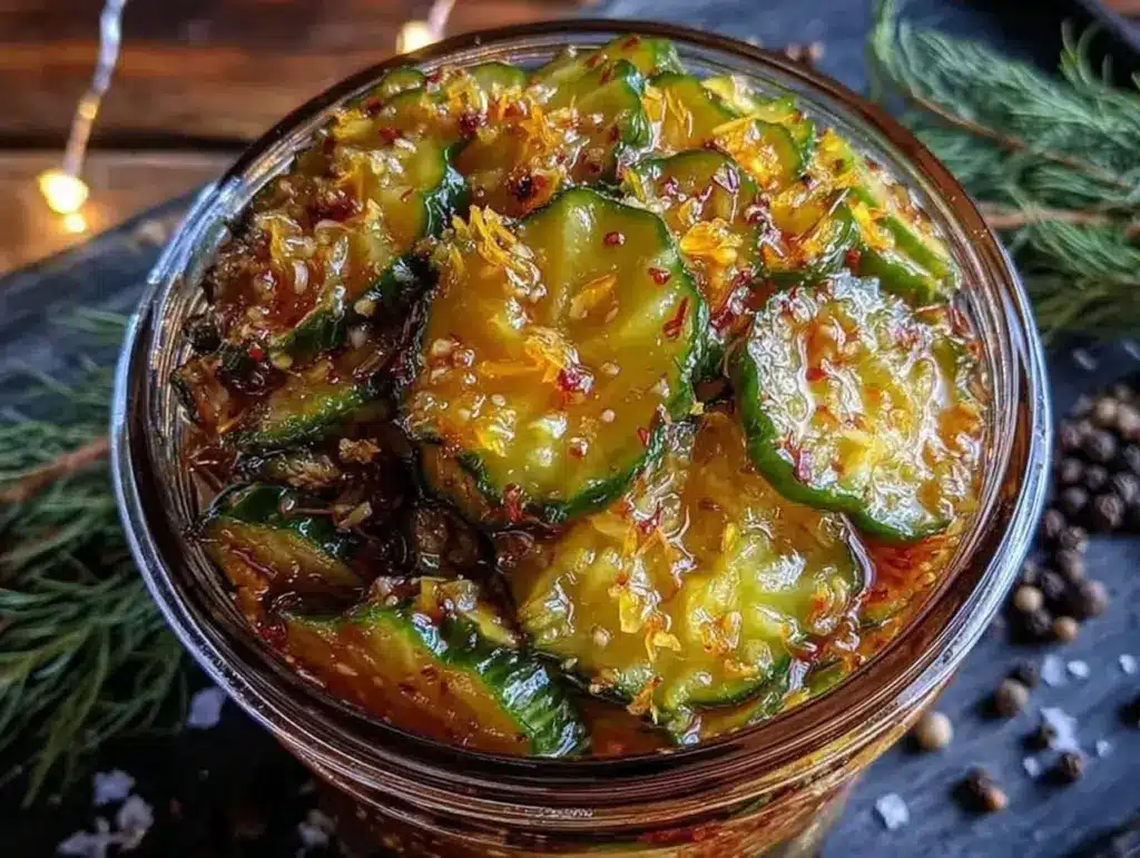 quick tangy refrigerator bread and butter pickles - featured image