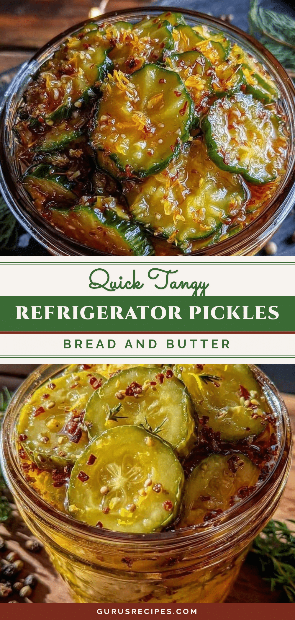 quick tangy refrigerator bread and butter pickles recipe