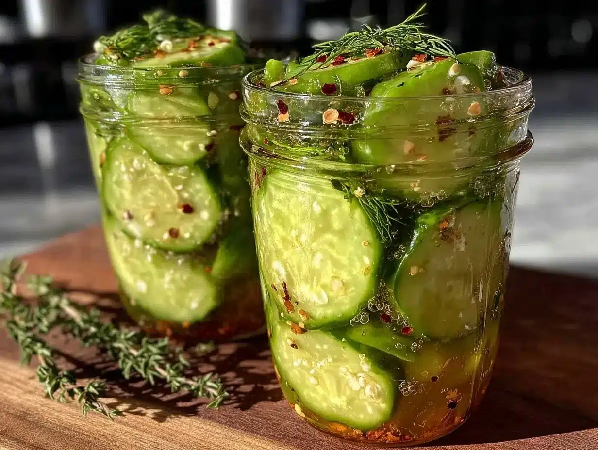 quick zesty dill refrigerator pickles preparation steps