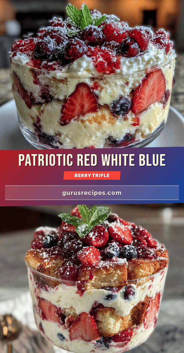 red white and blue layered trifle recipe