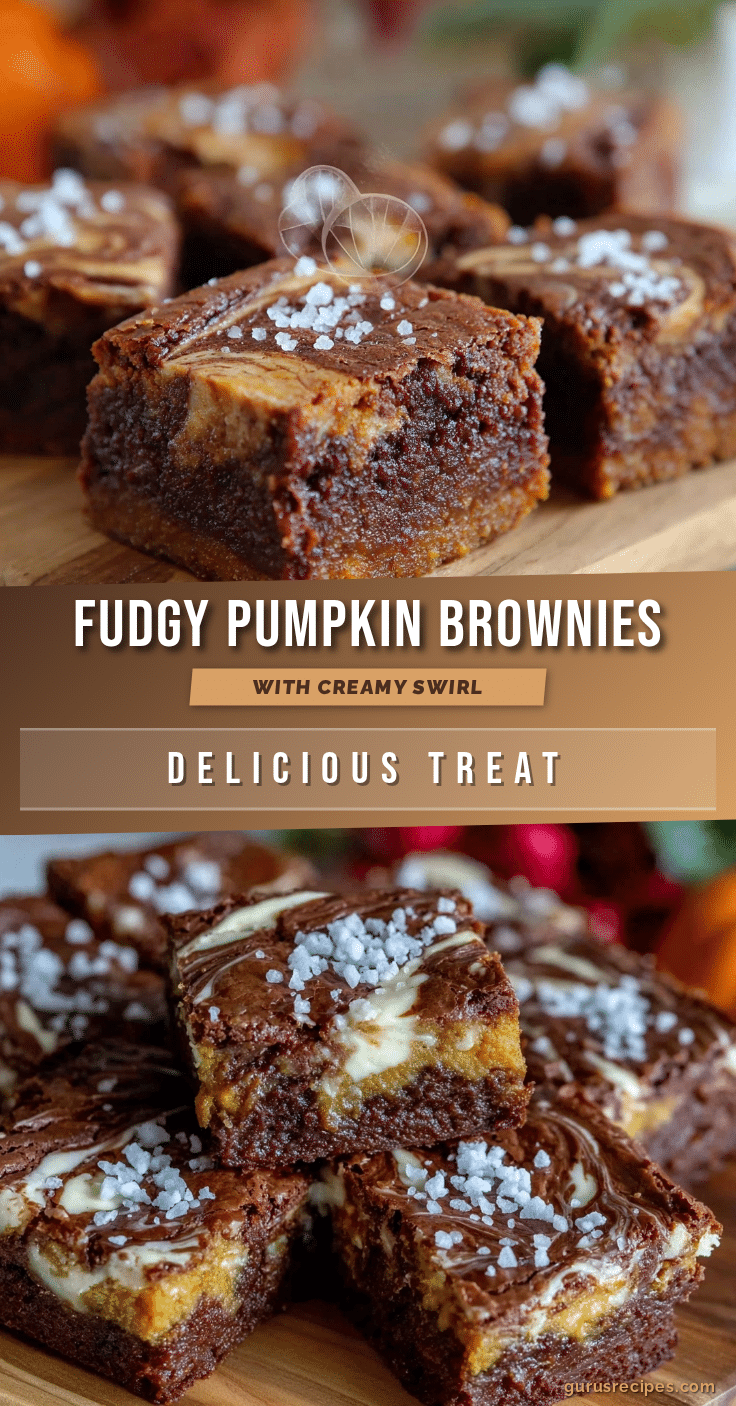 rich fudgy pumpkin brownies recipe