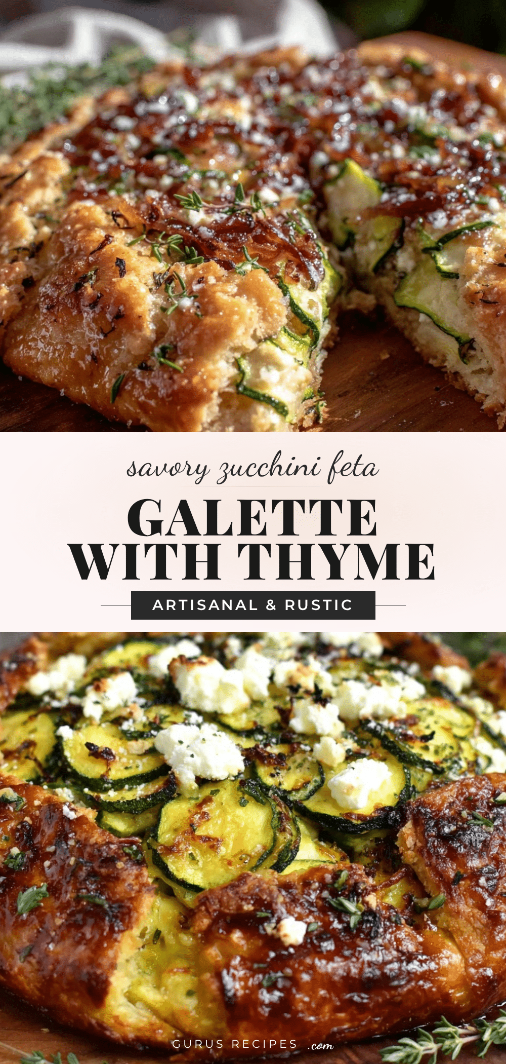 savory zucchini and feta galette recipe