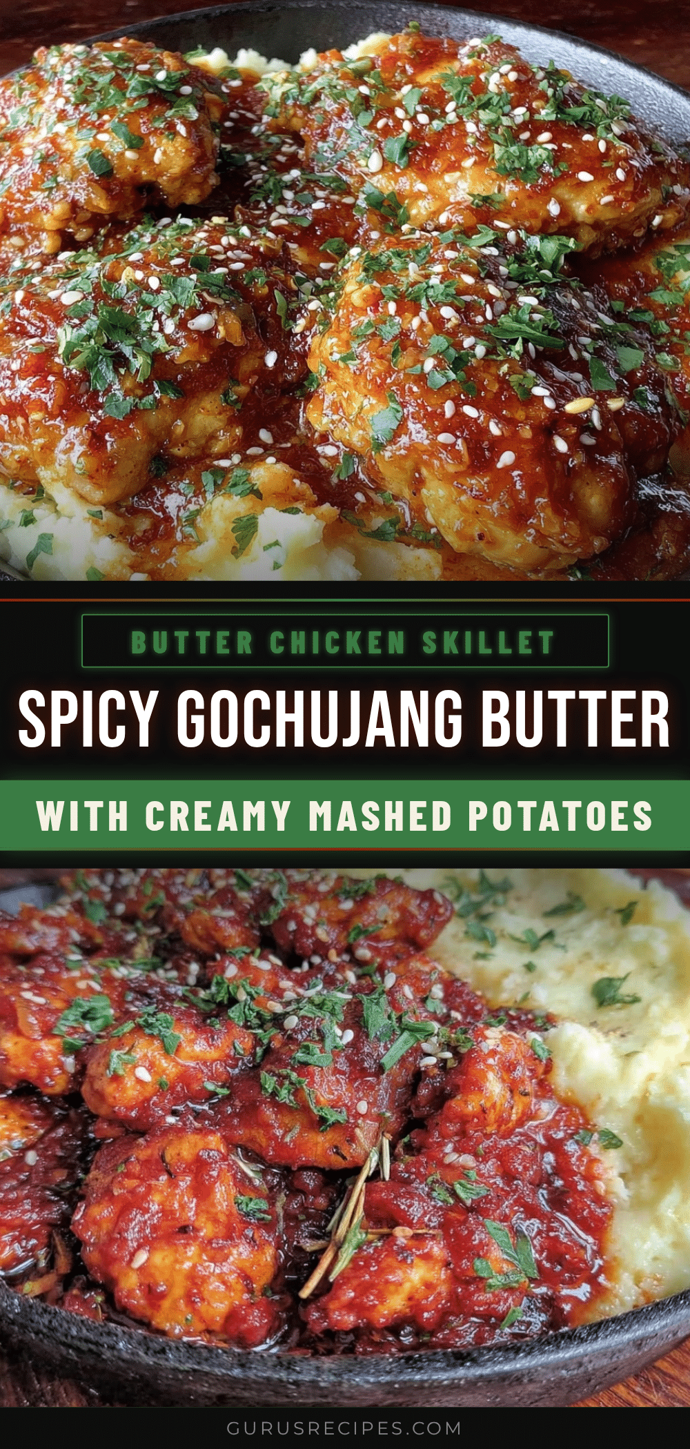 skillet gochujang butter chicken recipe