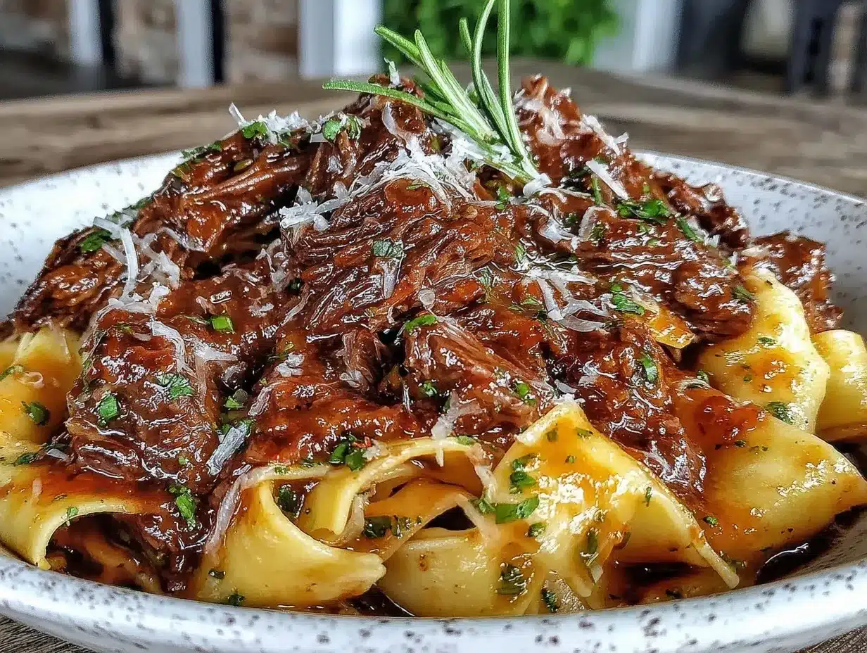 slow cooker beef short rib ragu preparation steps