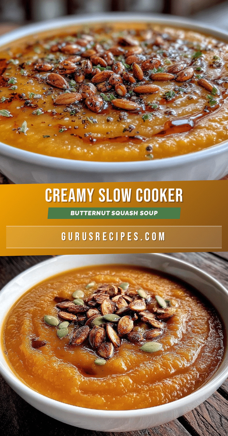 slow cooker butternut squash soup recipe