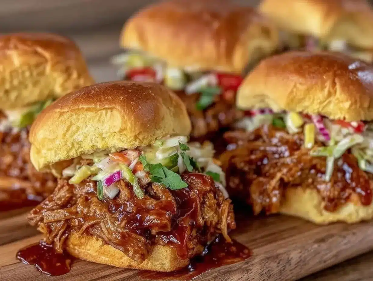 slow cooker dr pepper pulled pork sliders preparation steps