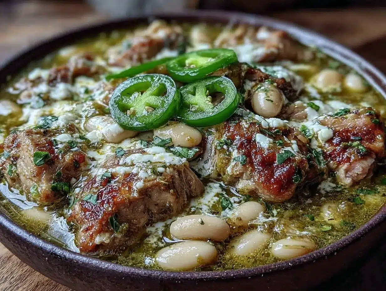 Slow Cooker Hatch Chile Verde Pork Stew preparation steps