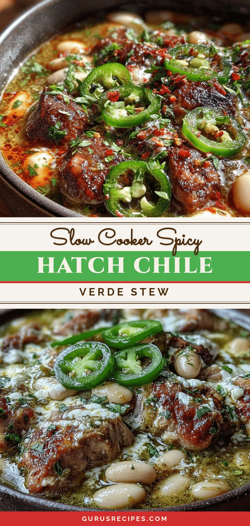 Slow Cooker Hatch Chile Verde Pork Stew recipe