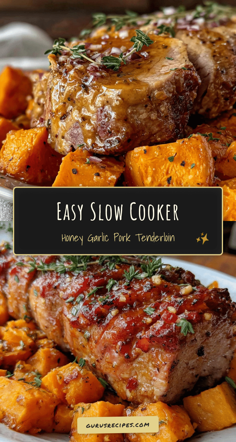 slow cooker honey garlic pork tenderloin recipe