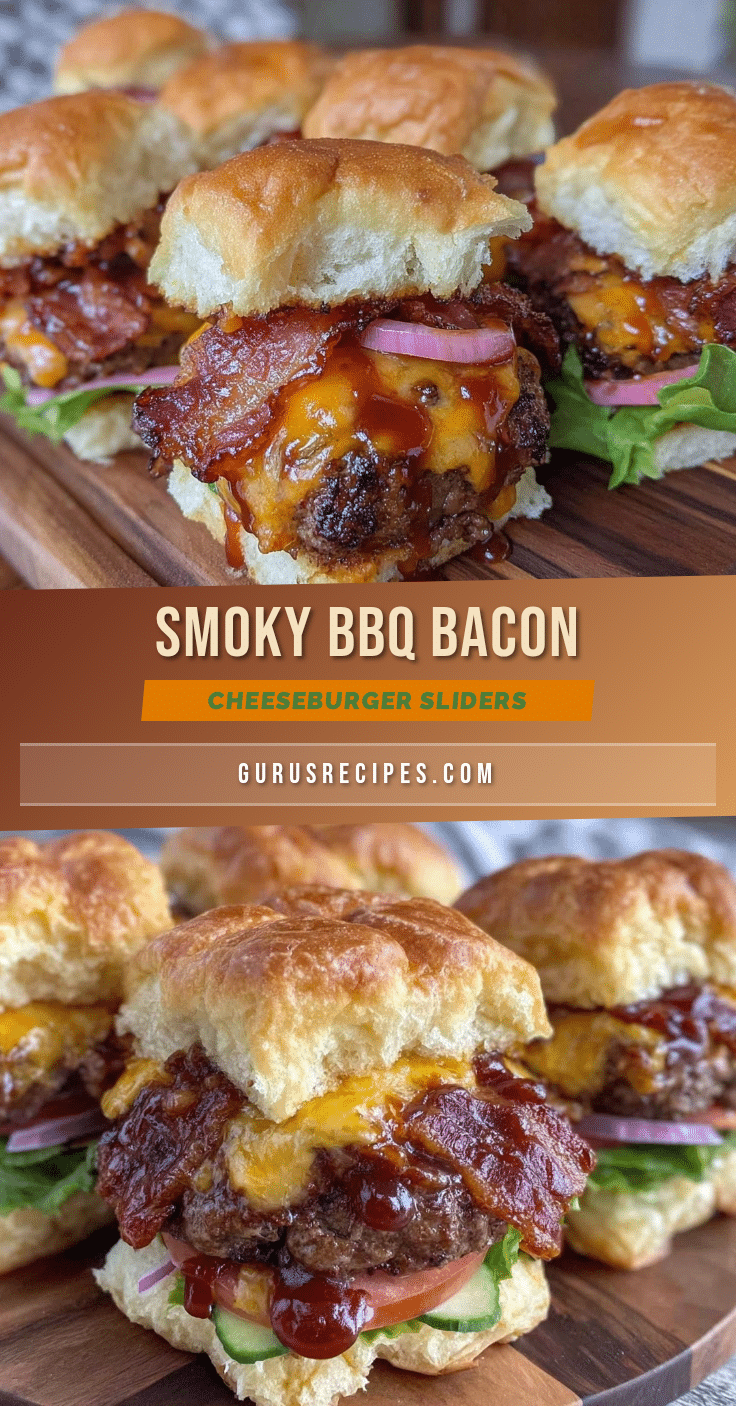 smoky bbq bacon cheeseburger sliders recipe