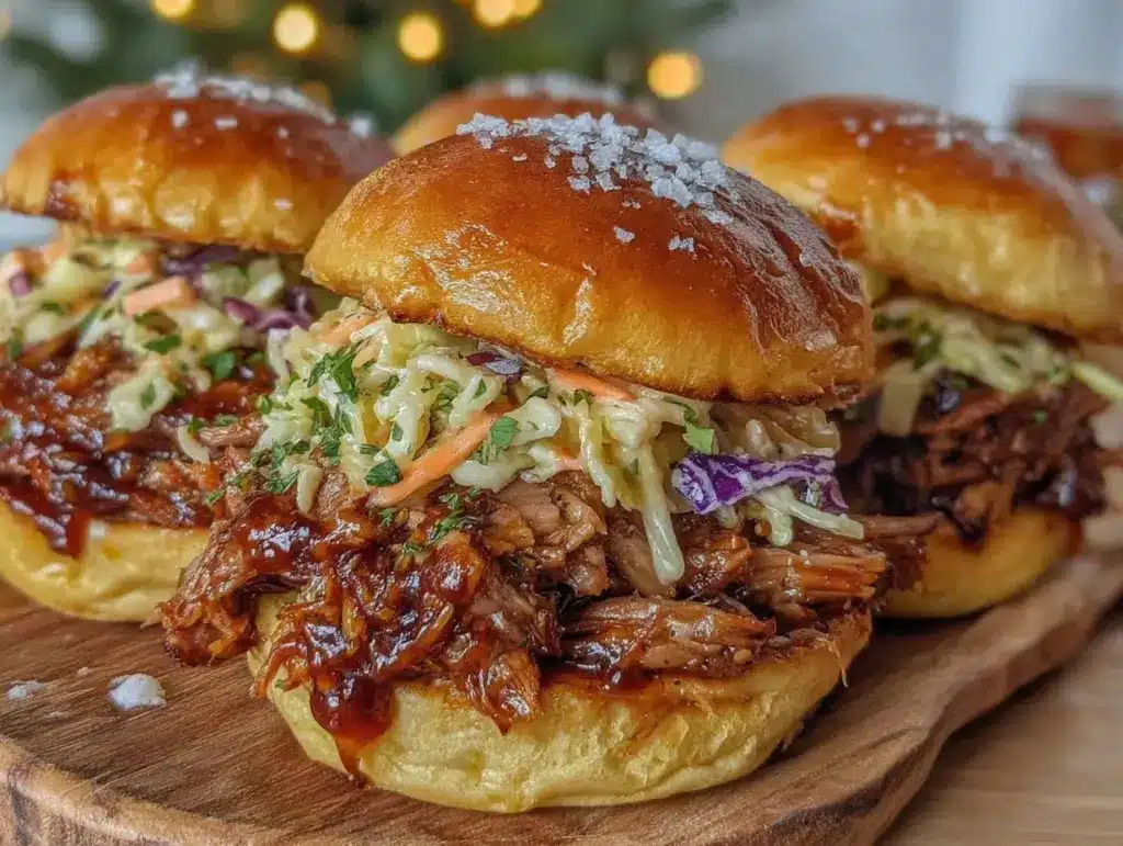 smoky chipotle bbq pulled pork sliders - featured image