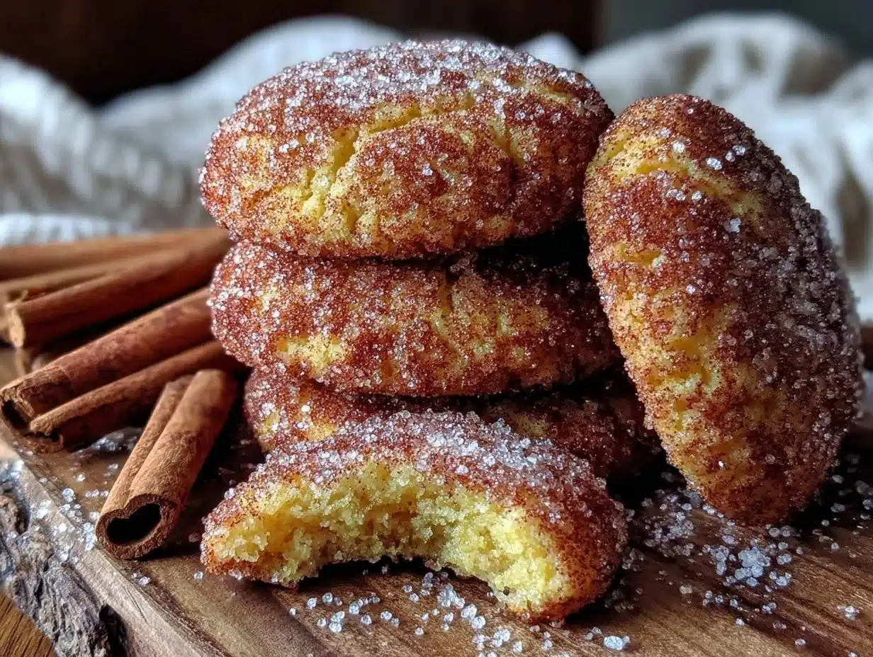 soft brown butter snickerdoodle cookies preparation steps