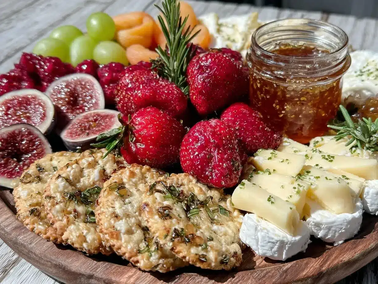 summer fruit and cheese board preparation steps