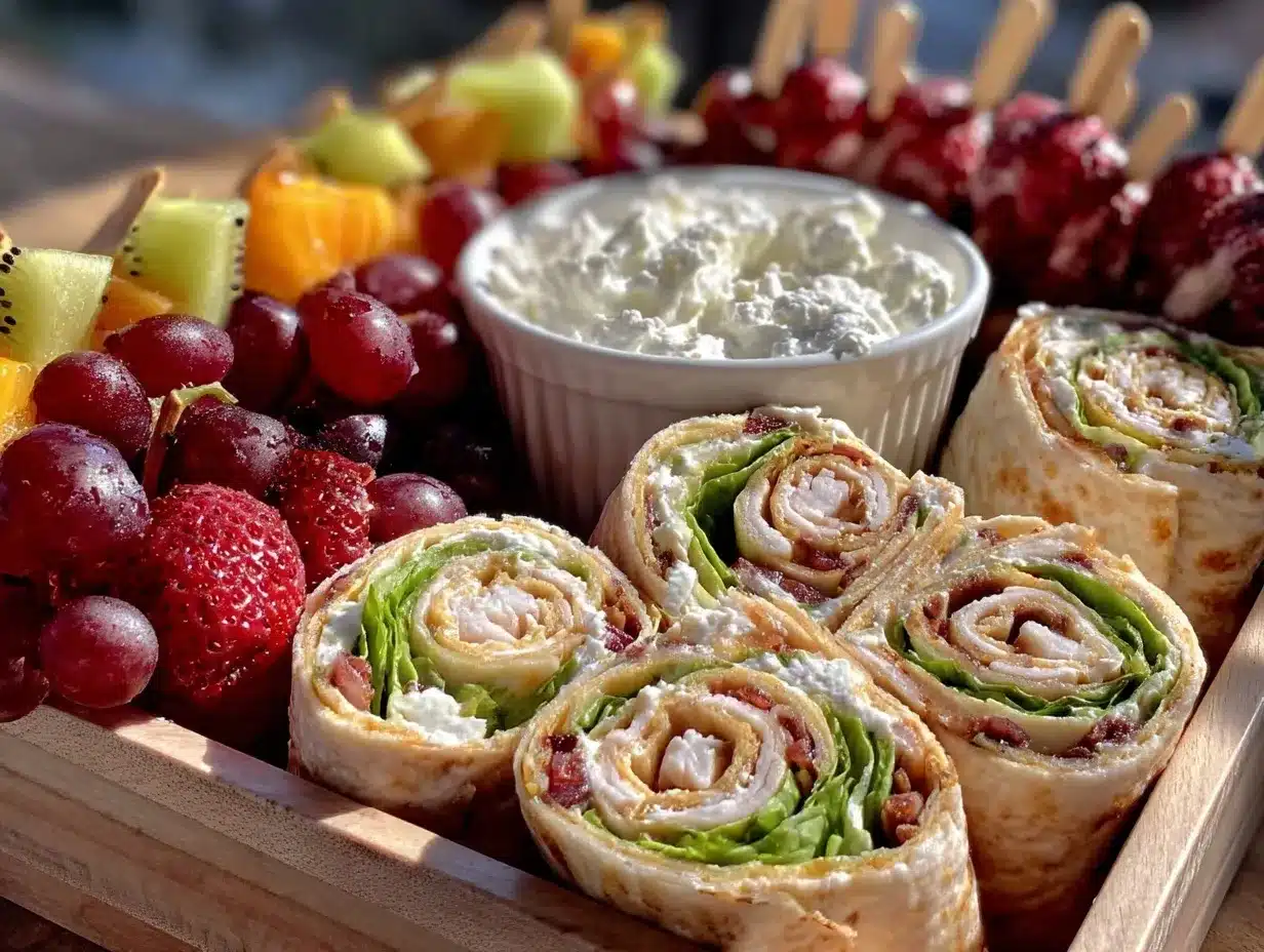 turkey pinwheel bento box lunch preparation steps