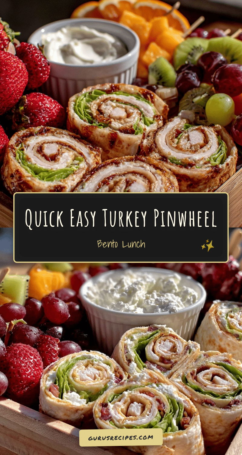 turkey pinwheel bento box lunch recipe