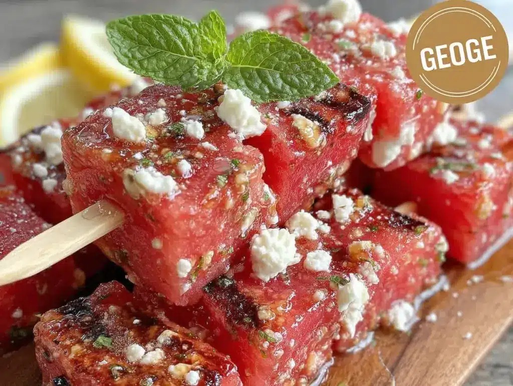 watermelon feta mint skewers - featured image