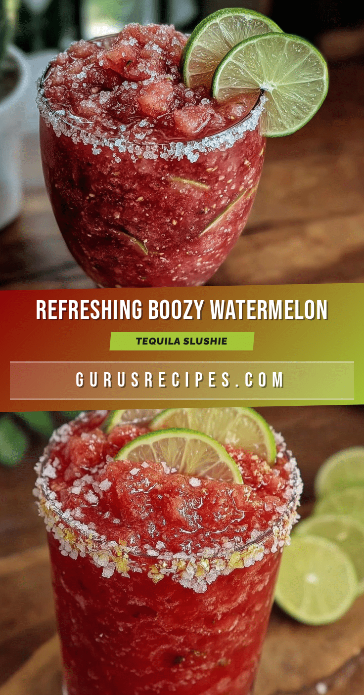 Watermelon Tequila Slushie recipe