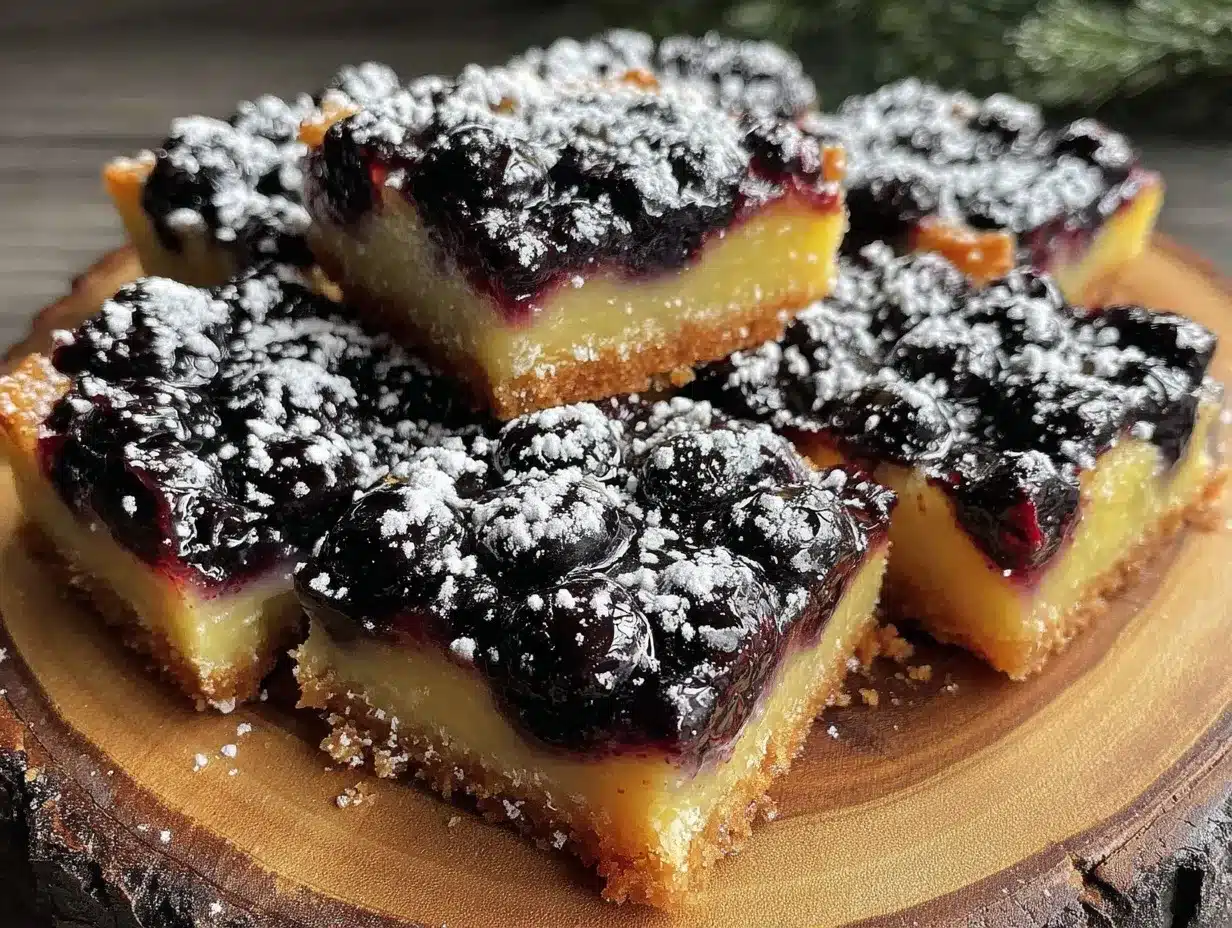 wild huckleberry lemon bars preparation steps