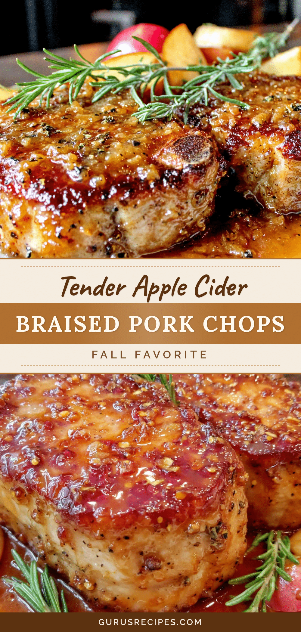 apple cider braised pork chops recipe
