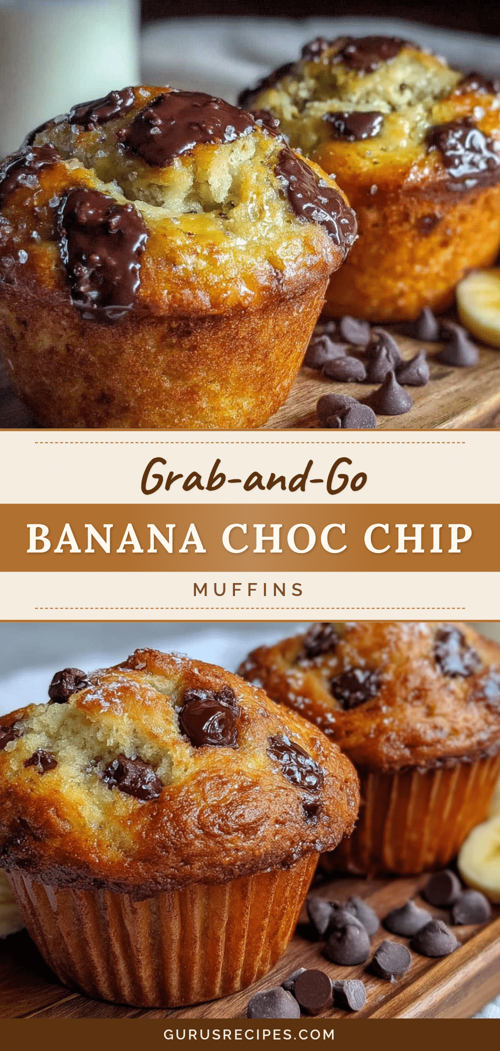 banana chocolate chip muffins recipe