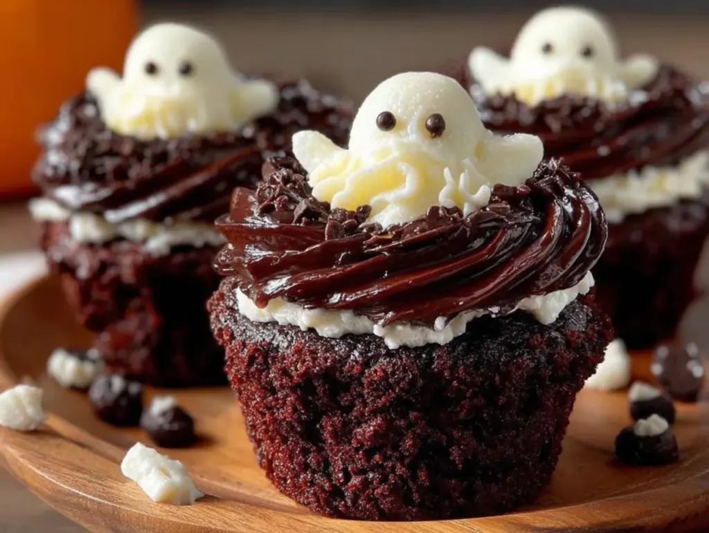 black velvet halloween cupcakes - featured image