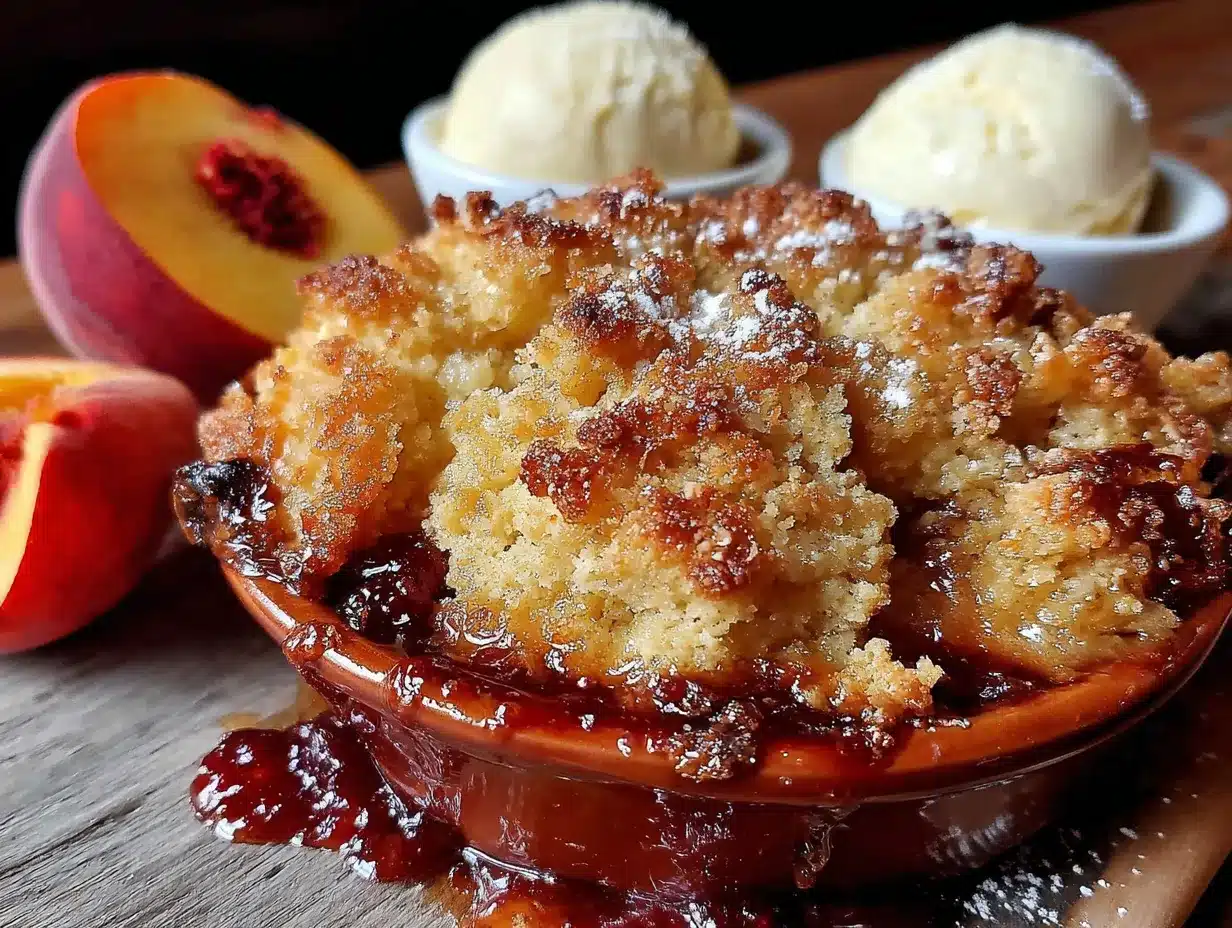 bourbon peach cobbler preparation steps