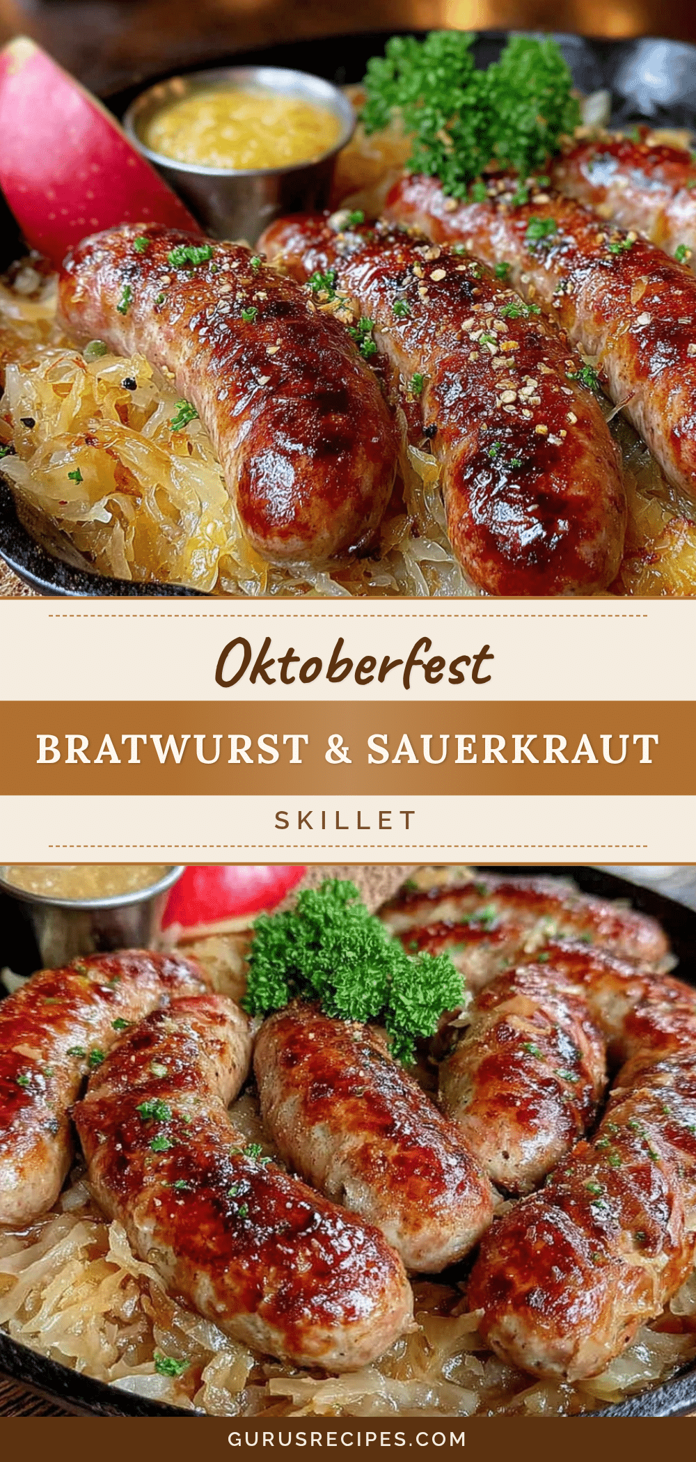 bratwurst and sauerkraut skillet recipe