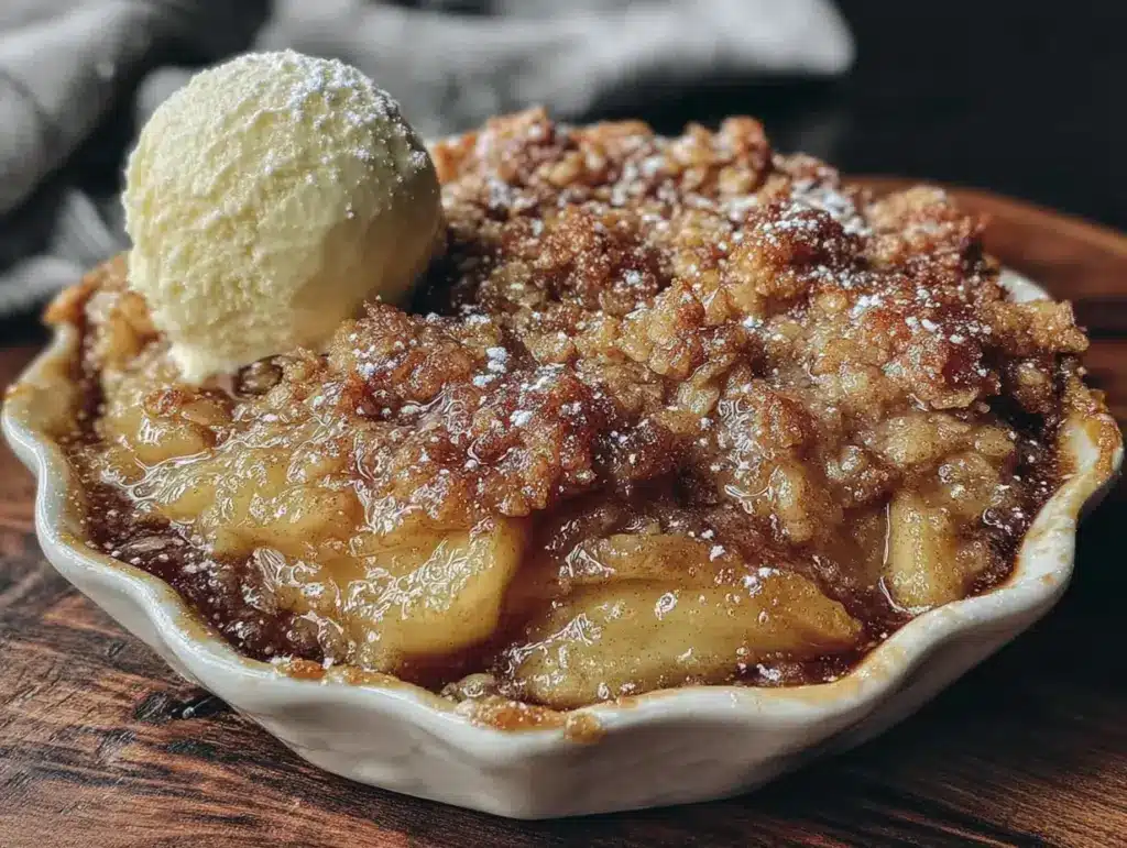 brown butter apple crisp - featured image