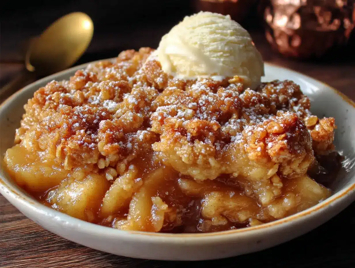 brown butter apple crisp preparation steps