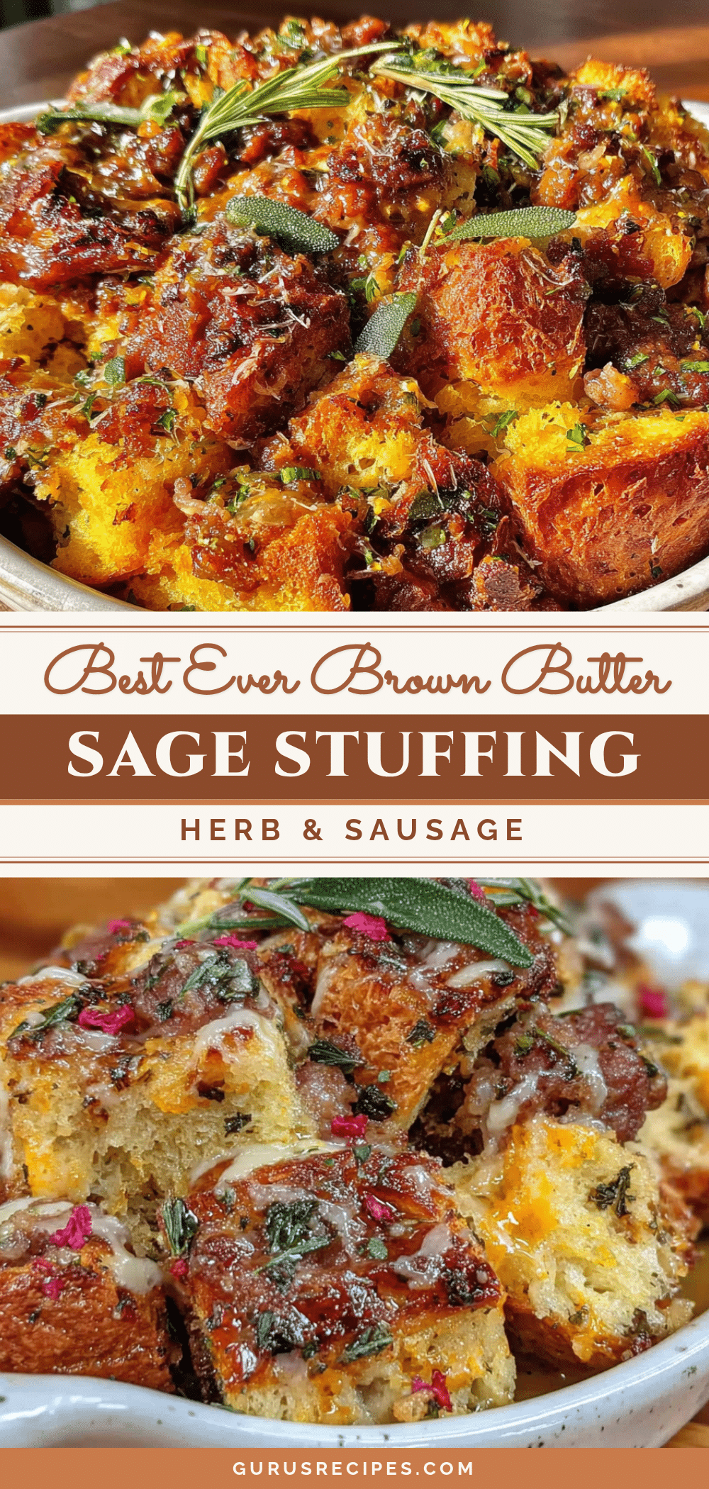 brown butter sage sausage stuffing recipe