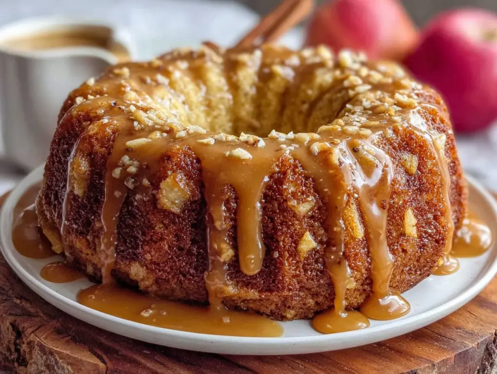 brown sugar apple bundt cake - featured image