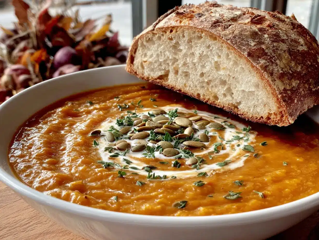 butternut squash and apple soup preparation steps