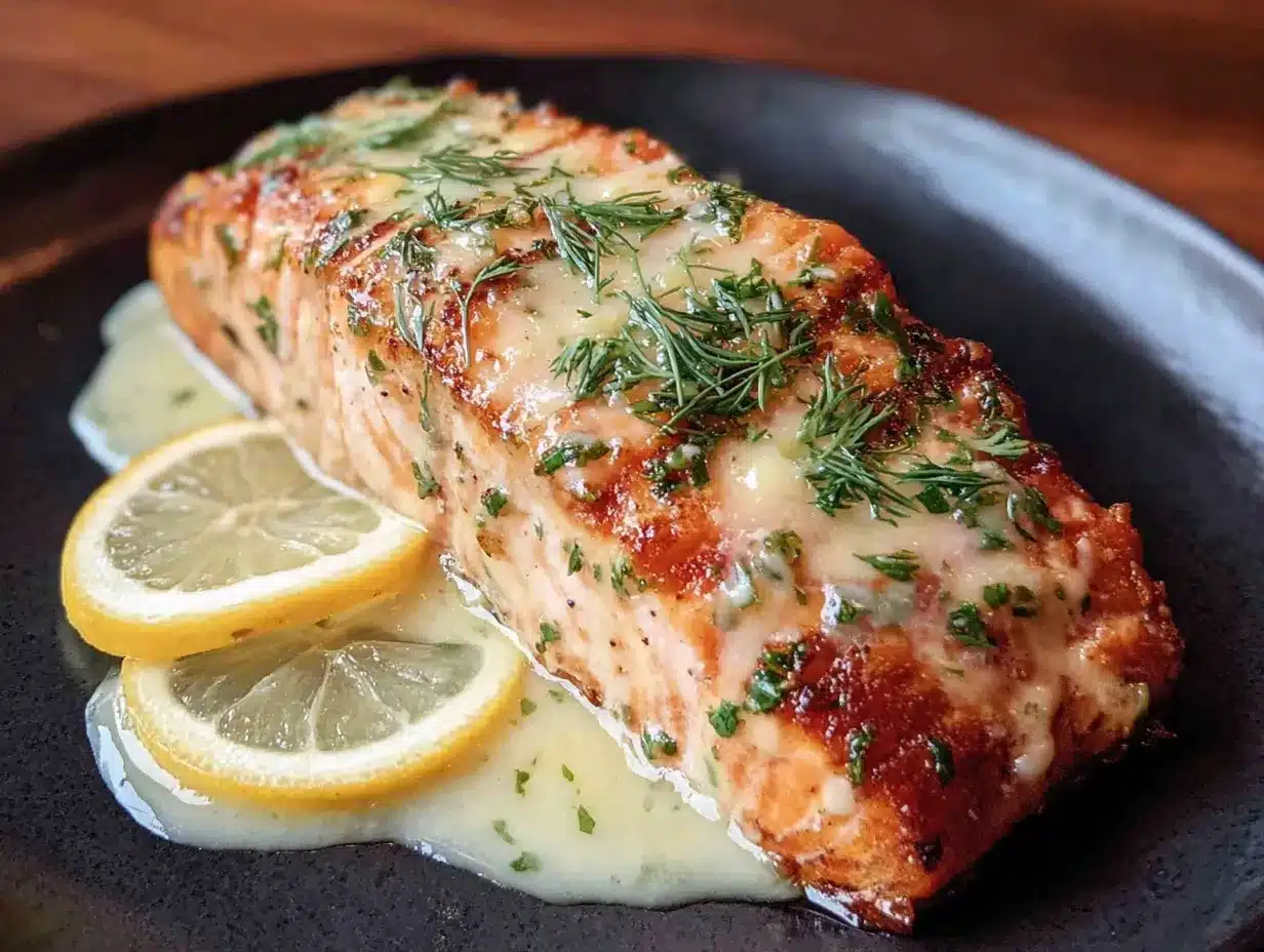 buttery lemon dill baked salmon preparation steps