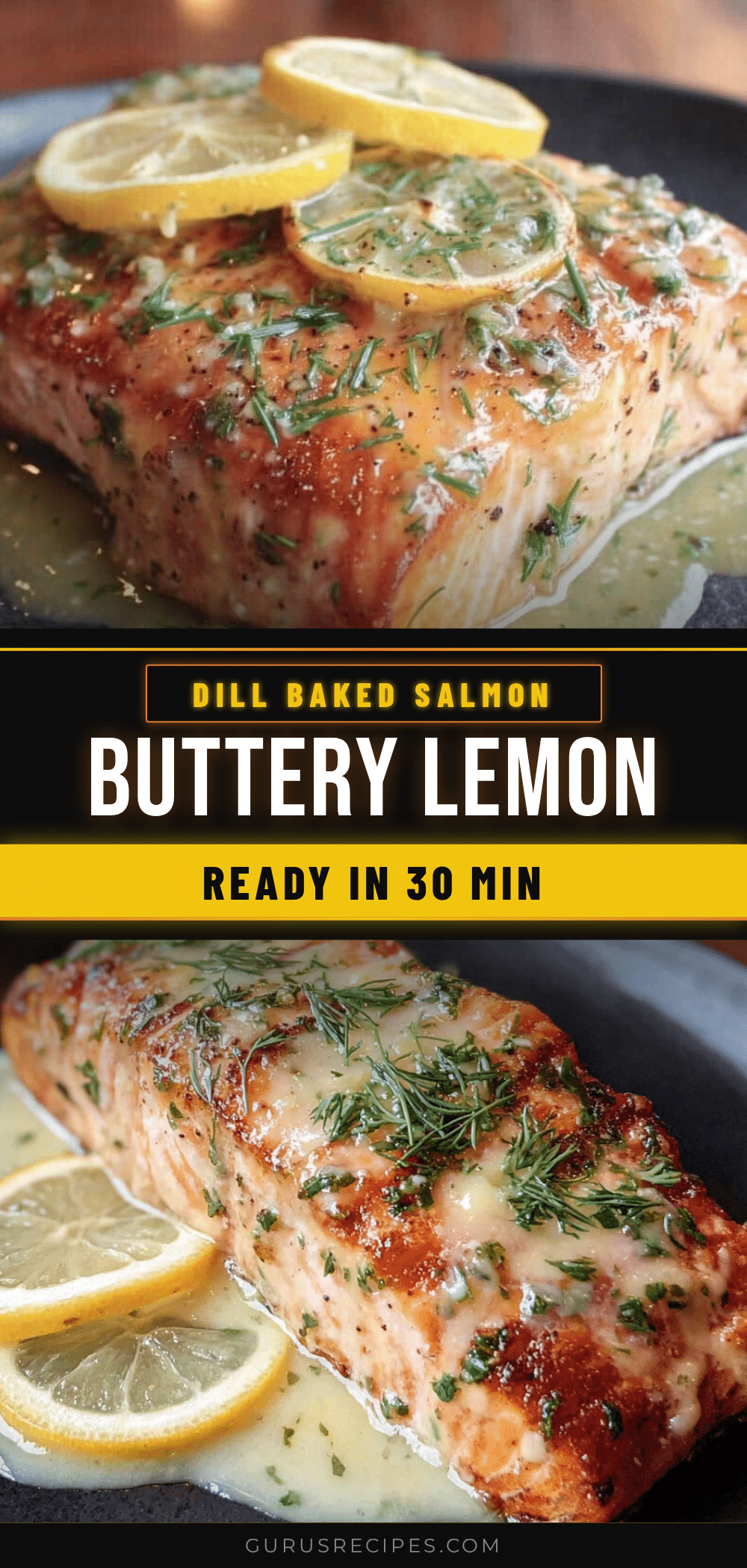 buttery lemon dill baked salmon recipe