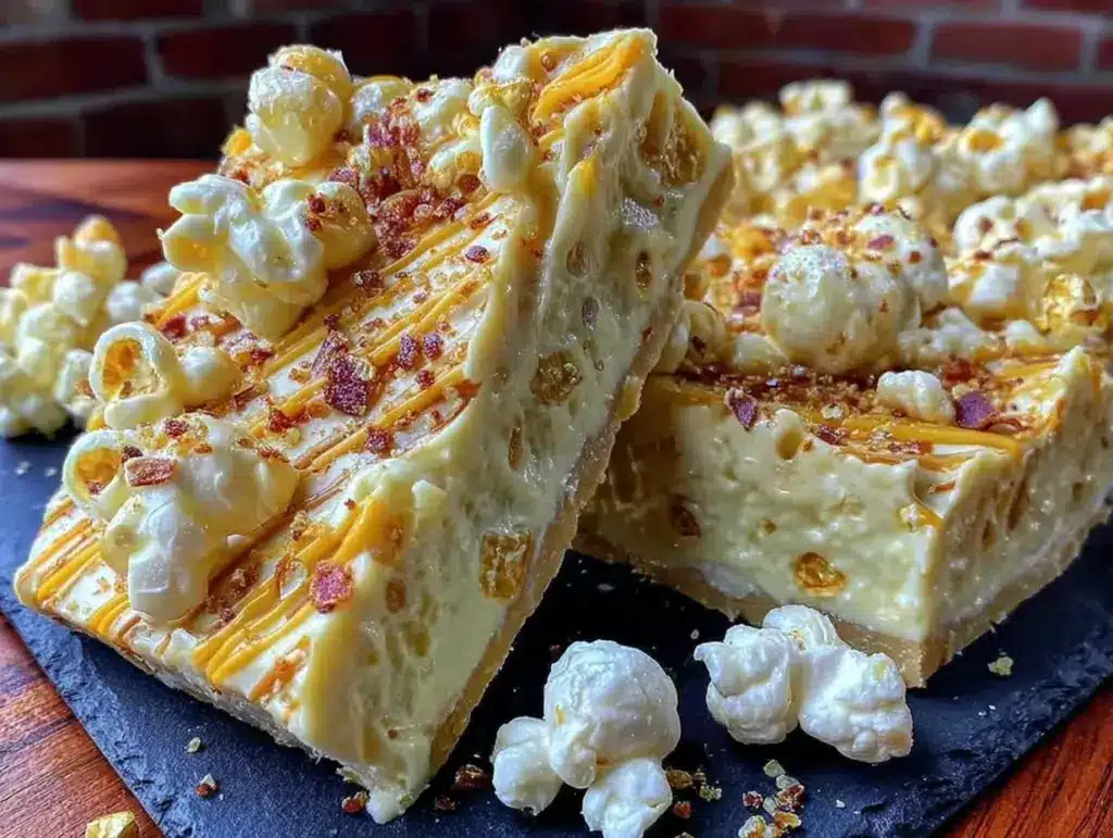 candy corn popcorn bark - featured image