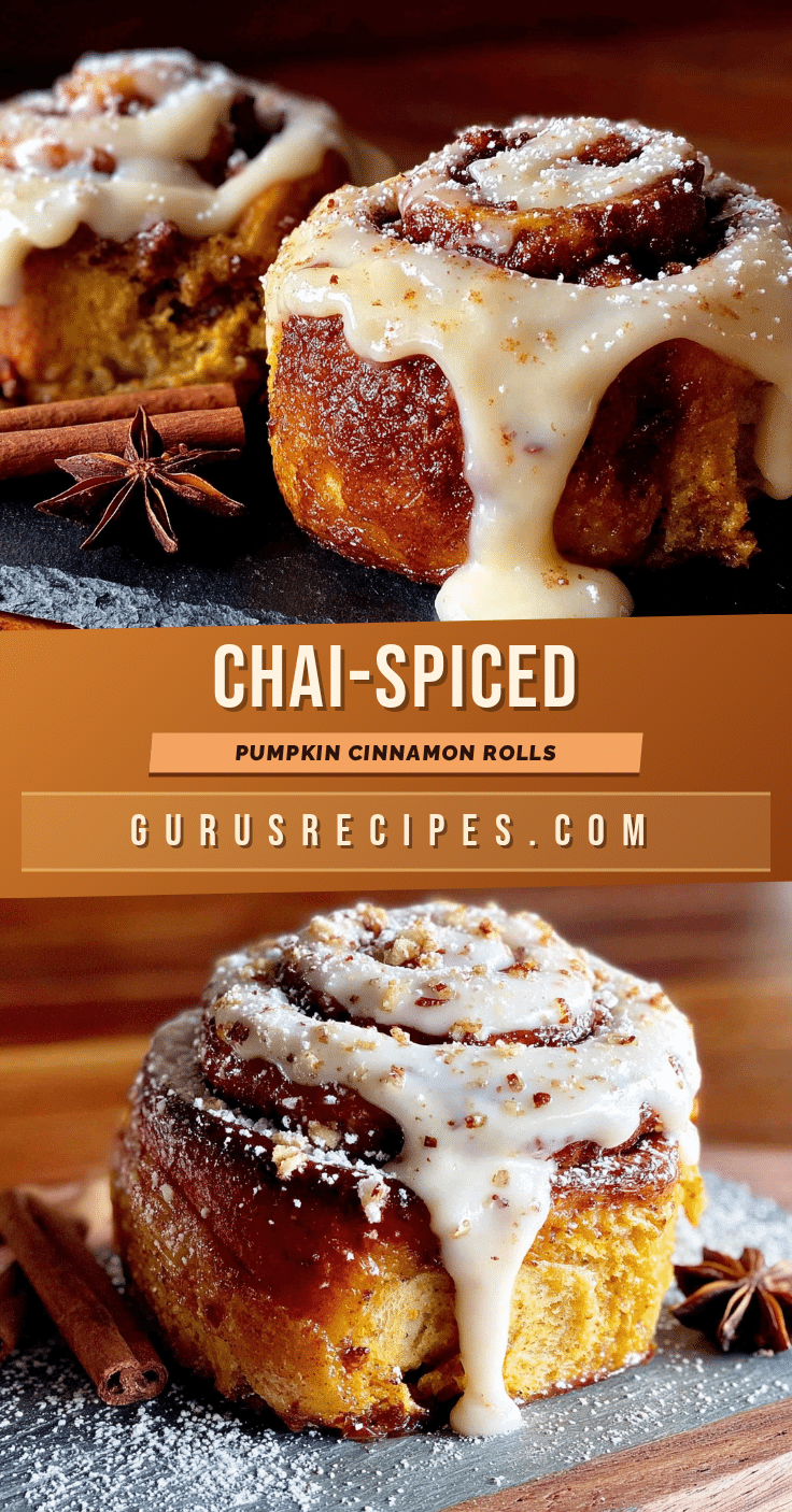 chai-spiced pumpkin cinnamon rolls recipe