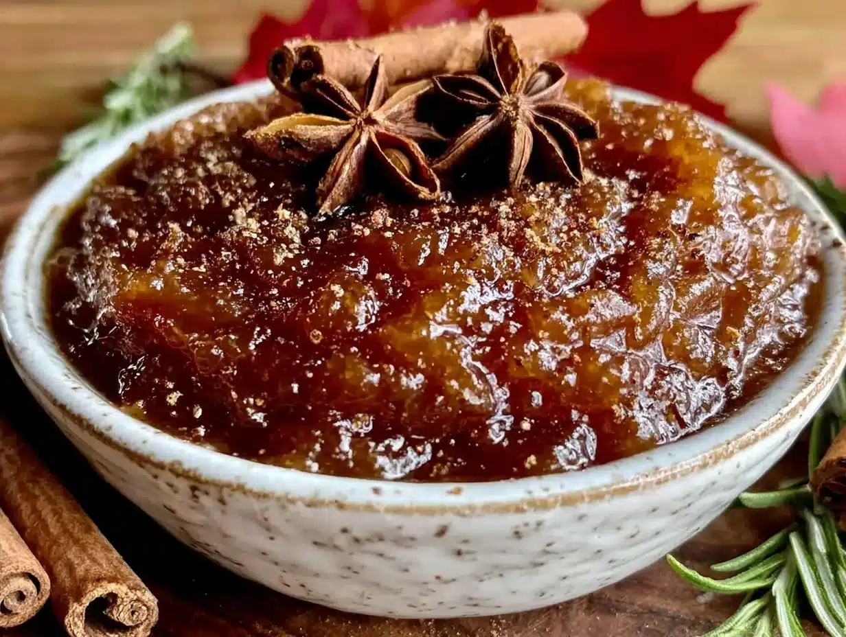 cozy slow cooker pumpkin butter with cinnamon stick preparation steps