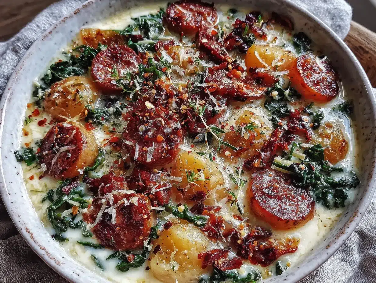 cozy slow cooker sausage and kale potato soup preparation steps