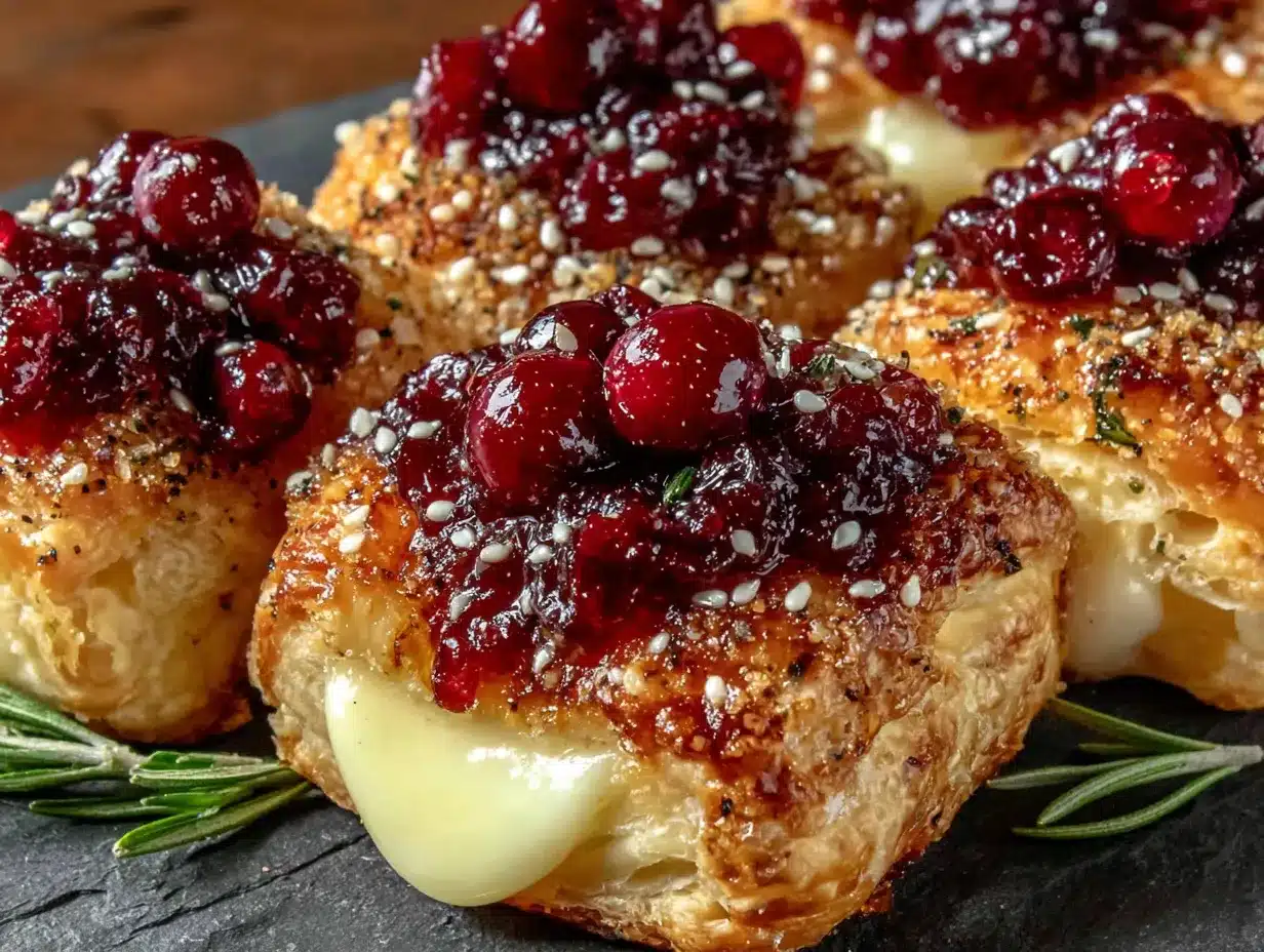 cranberry brie bites preparation steps