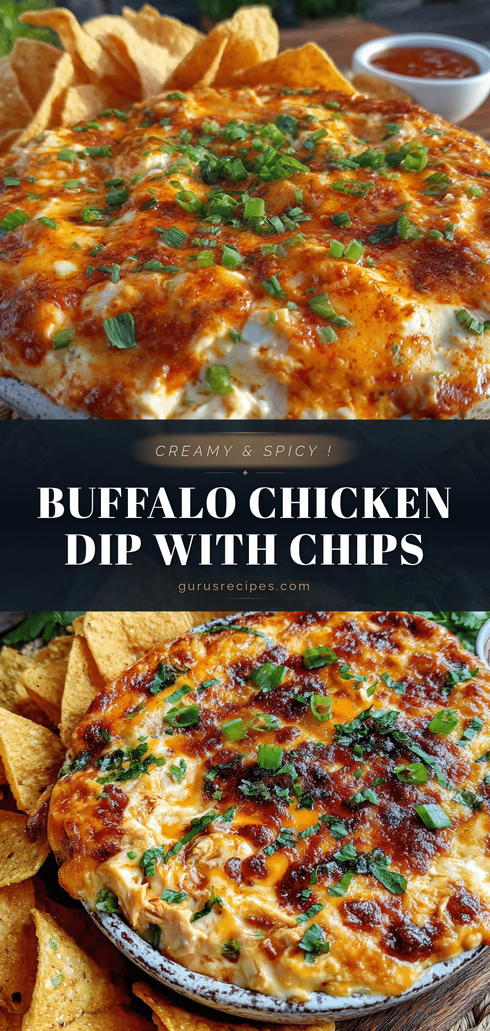 creamy buffalo chicken dip recipe