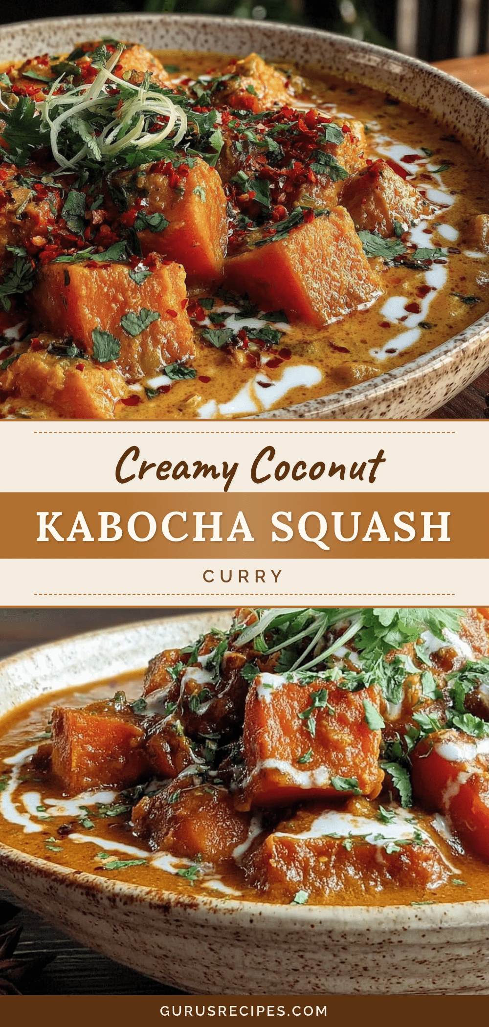 creamy coconut kabocha squash curry recipe