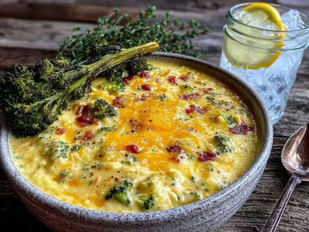 creamy copycat panera broccoli cheddar soup - featured image