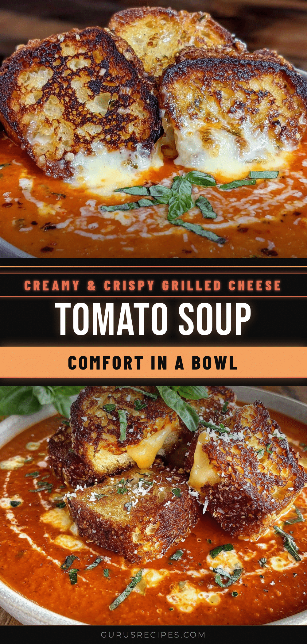 creamy fresh tomato soup with grilled cheese croutons recipe
