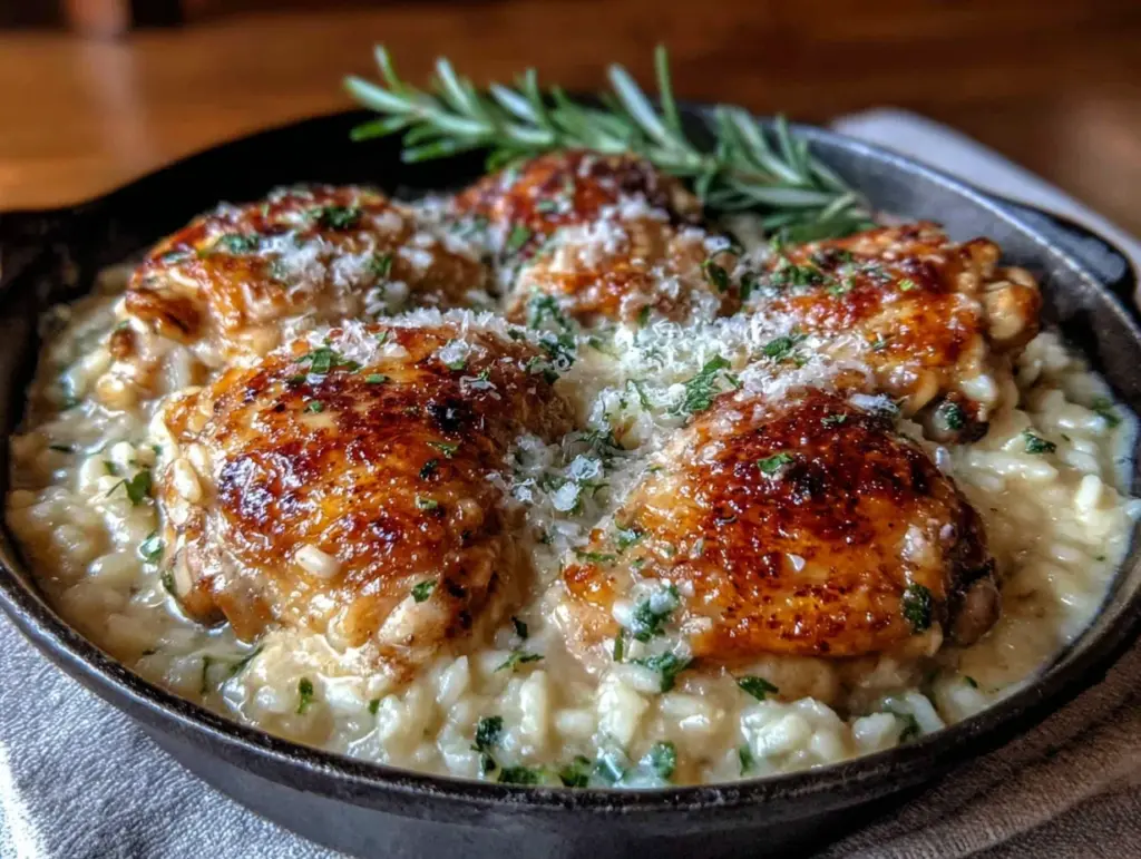 creamy one-pot chicken and rice - featured image
