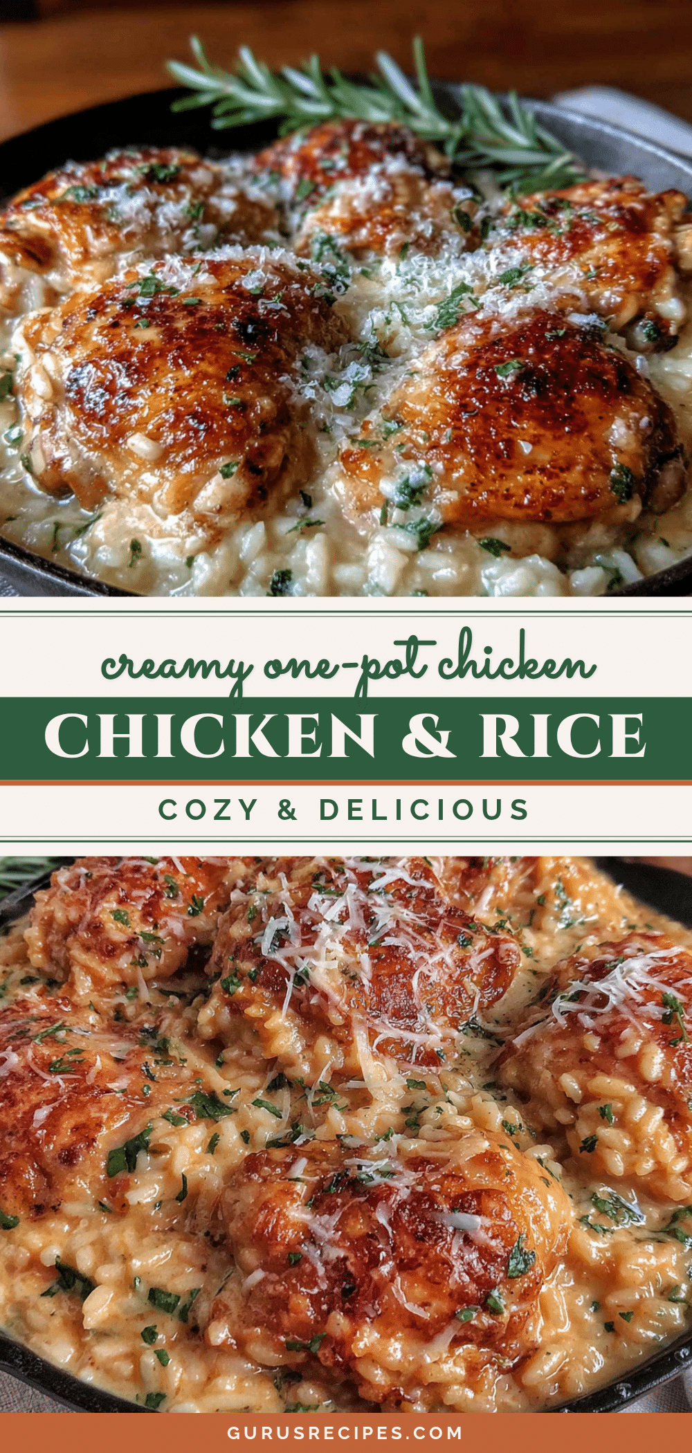 creamy one-pot chicken and rice recipe