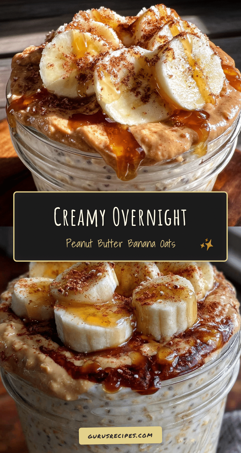 creamy overnight peanut butter banana oats recipe