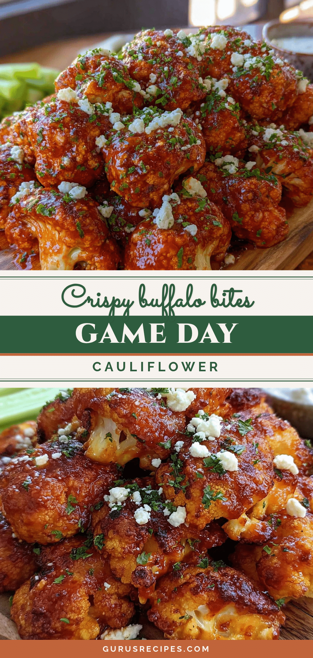 crispy buffalo cauliflower bites recipe