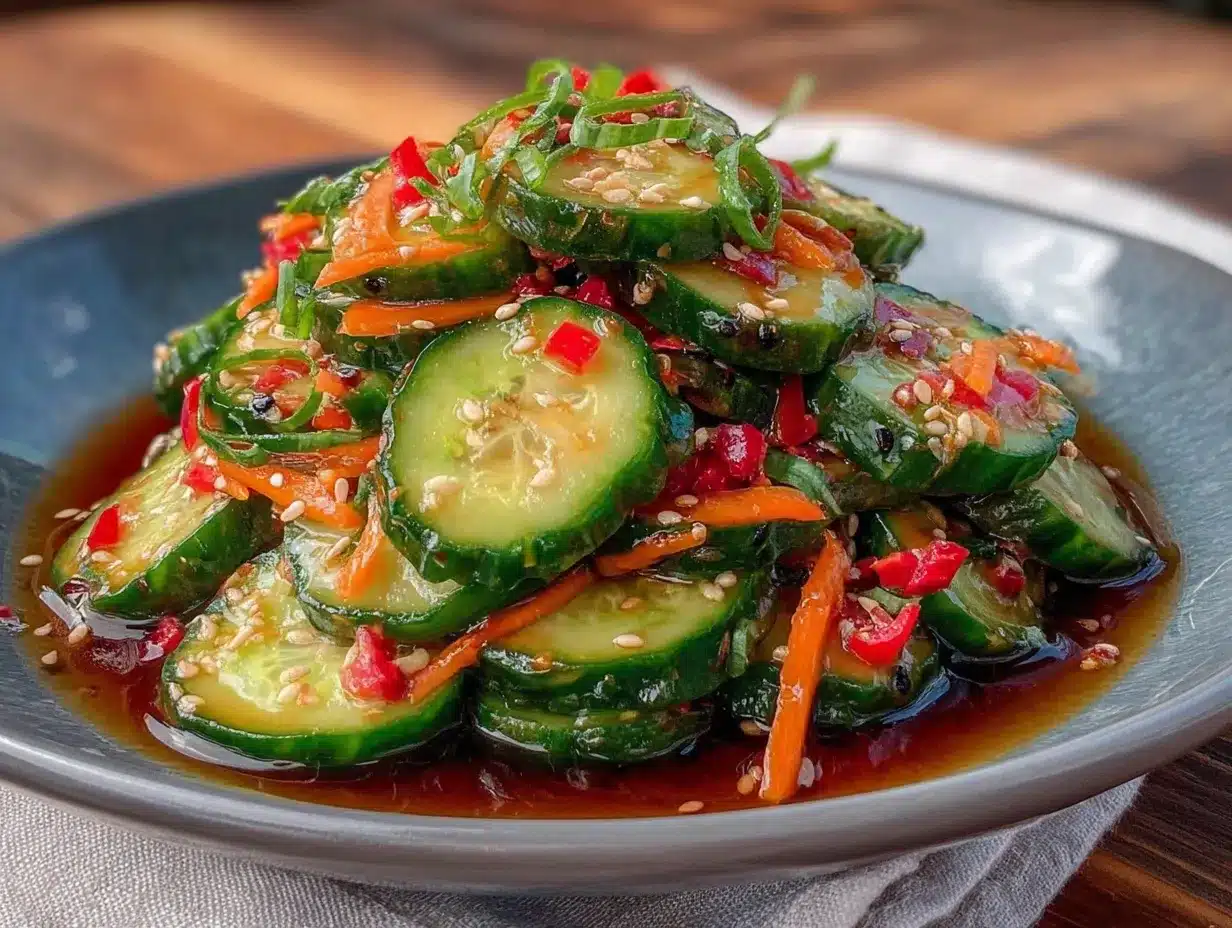 crispy cucumber salad preparation steps