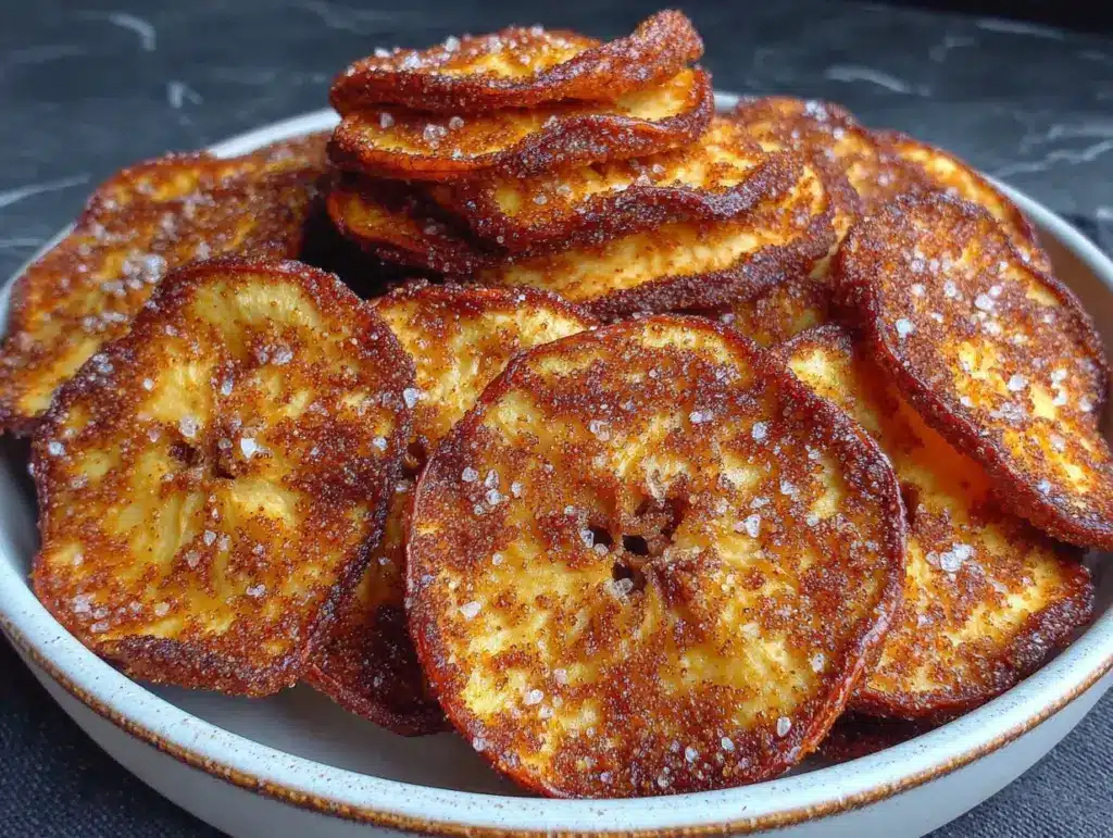 crispy no-sugar baked apple chips - featured image