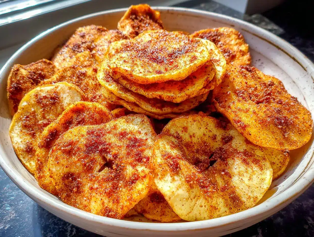 crispy no-sugar baked apple chips preparation steps